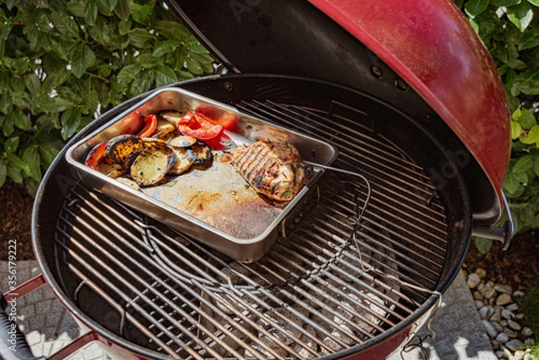 Obraz Grillen mit dem Kugelgrill