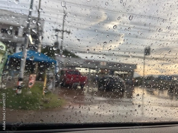 Obraz rain on the window