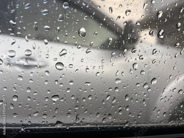 Obraz water drops on glass