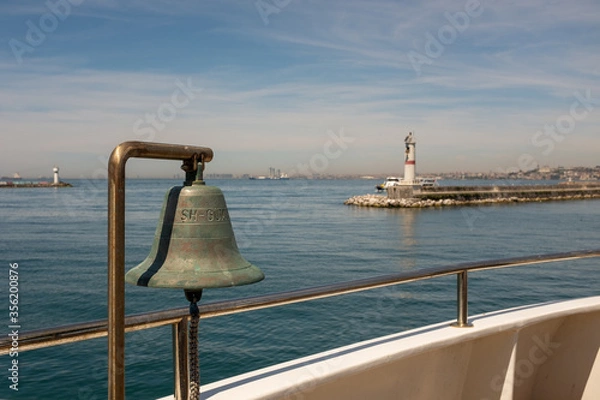 Obraz bell tower in the harbor