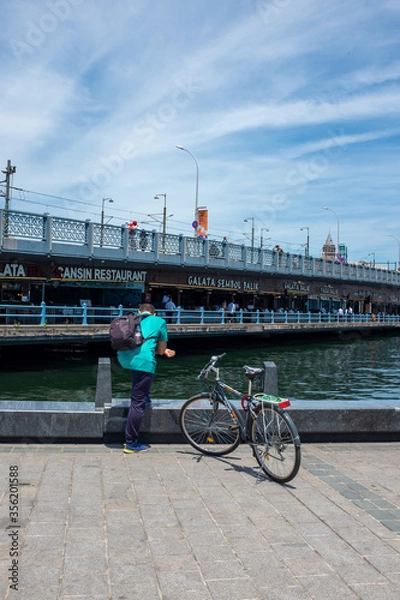 Obraz bicycle on the bridge