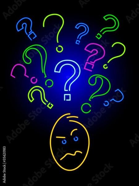 Obraz neon curiosity