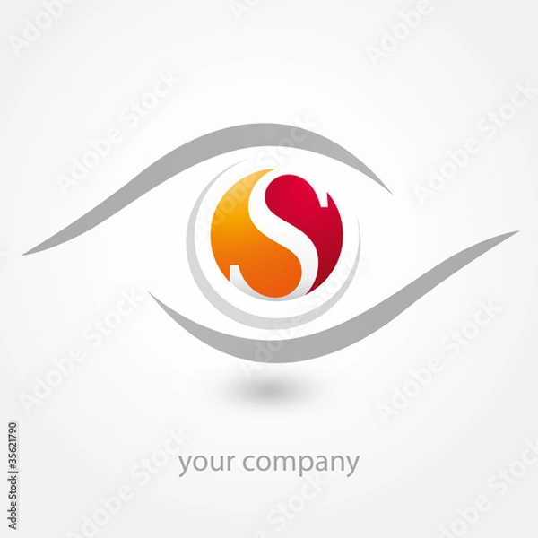 Obraz logo, s, optique, opticien, diagnostic