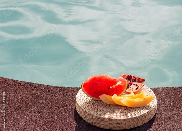 Obraz fruit by the pool