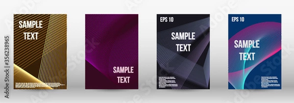 Obraz Geometric template with lines 