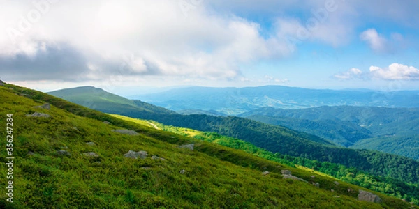 Fototapeta great alpine scenery in summertime