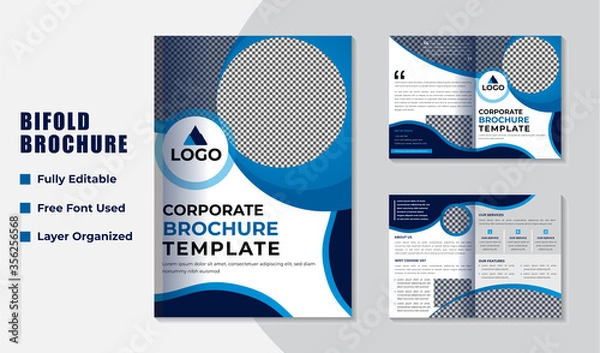 Obraz Creative and Modern Corporate Business Brochure Design Template