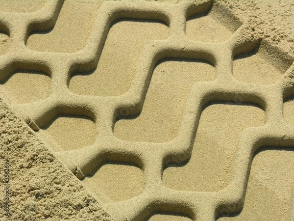 Fototapeta trace in the sand