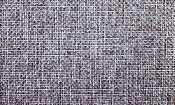 Fototapeta Gray linen fabric, plain weaving, texture