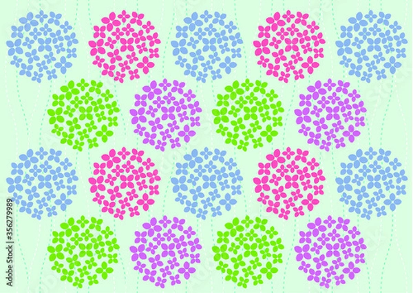 Obraz 雨と紫陽花