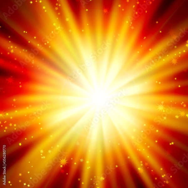 Fototapeta shining rays