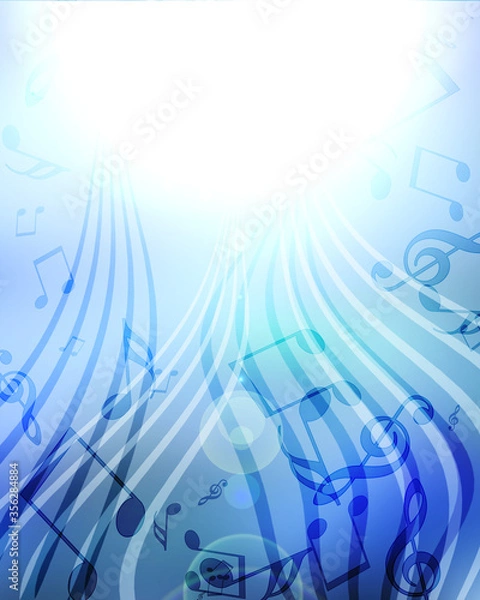Obraz  background with music