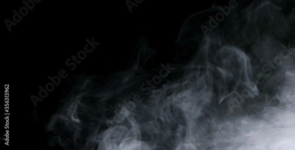 Obraz smoke on black background