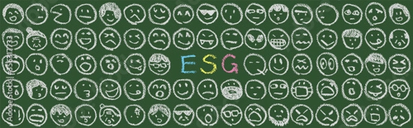 Obraz Twarz graffiti i ESG