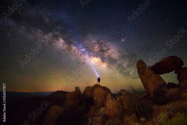 Fototapeta Milky way at Big Bend National Park