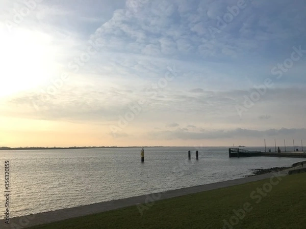 Obraz sunset on the pier