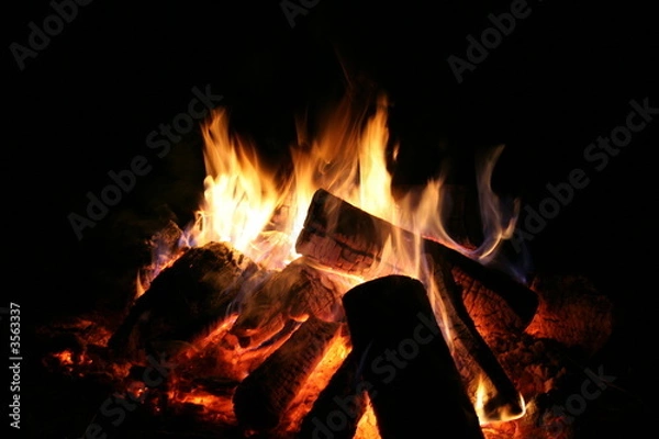 Obraz fire in the night