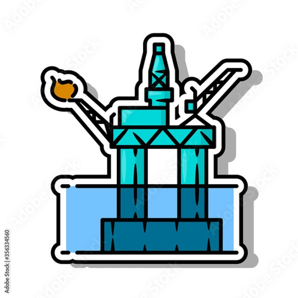 Fototapeta Offshore platform