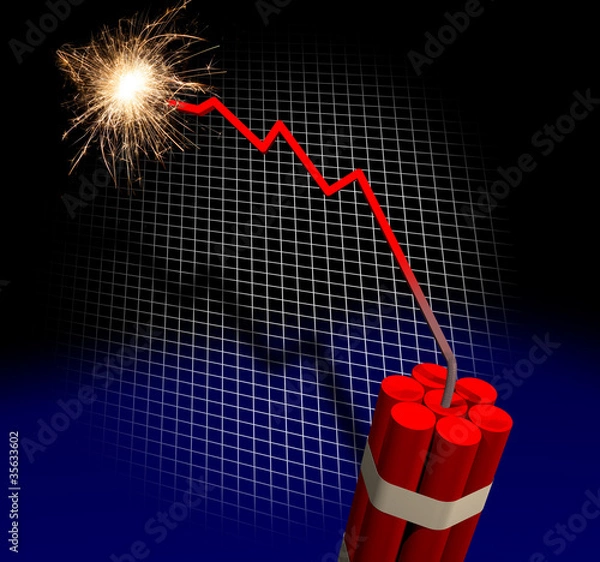 Obraz Bankruptcy countdown