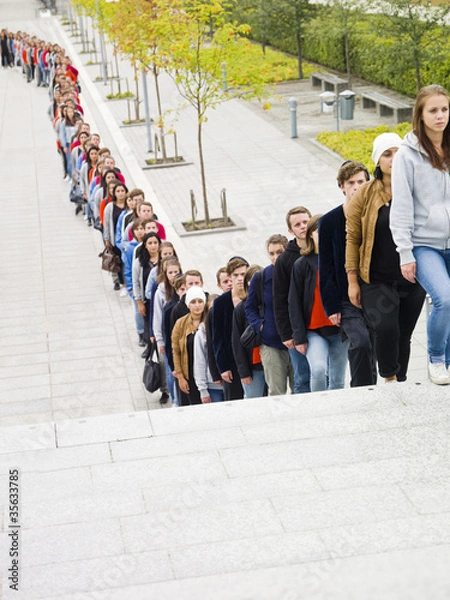 Fototapeta Waiting in Line