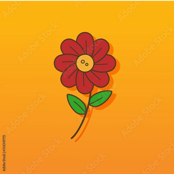 Fototapeta Red flower