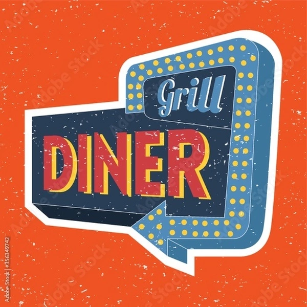 Obraz grill diner