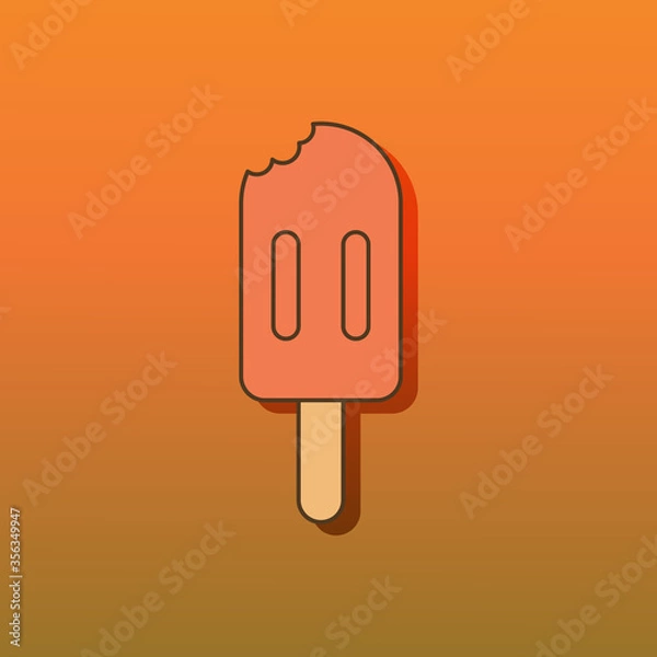 Fototapeta Orange popsicle