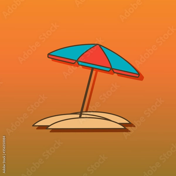 Fototapeta Beach umbrella