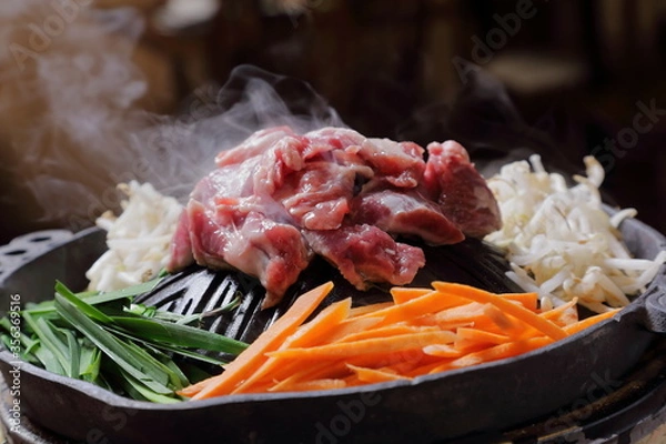 Obraz 生ラムのジンギスカン、北海道