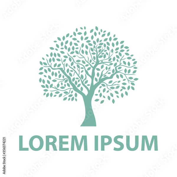 Fototapeta vector tree logo template