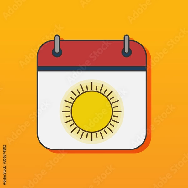 Fototapeta Summer Calendar