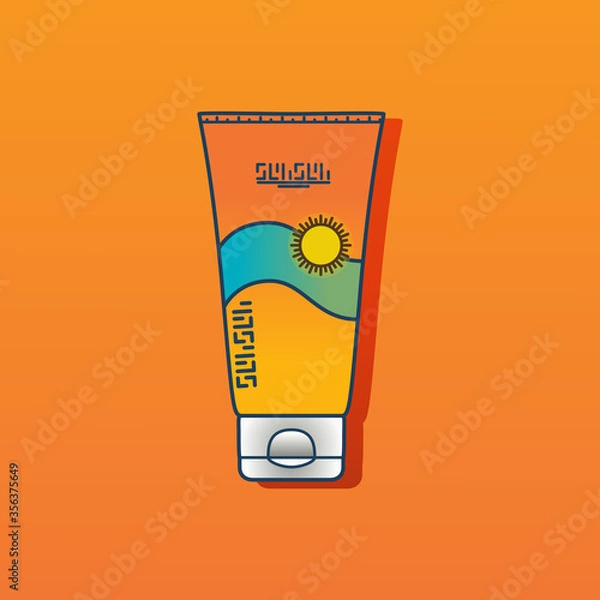Fototapeta Sunscreen