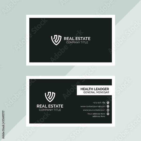 Fototapeta Real estate business card template.