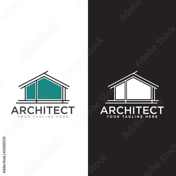 Obraz Architect Construction Logo Design Vector