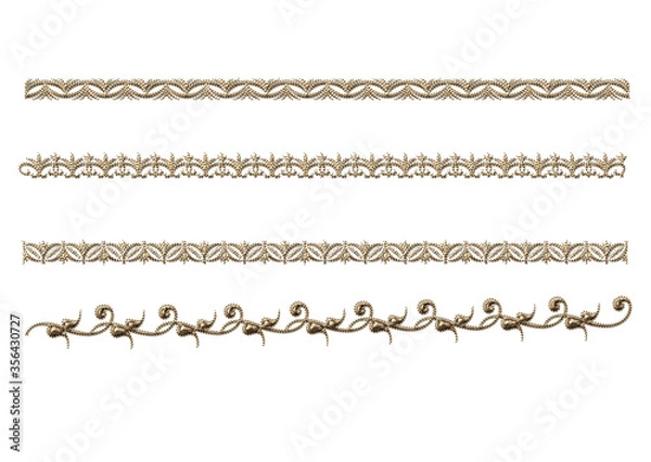 Fototapeta 3d antique geometric border pattern