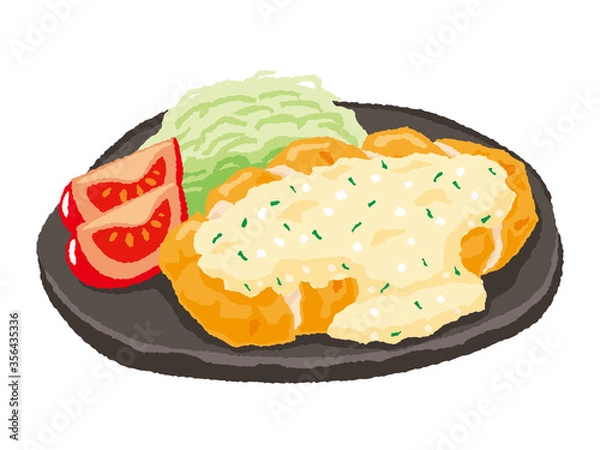 Obraz チキン南蛮のイラスト　