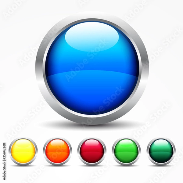 Fototapeta Button Set