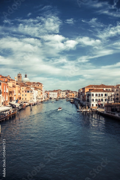 Fototapeta view of venice italy