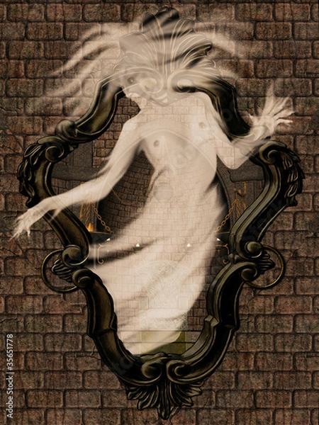 Obraz The ghost in the mirror.