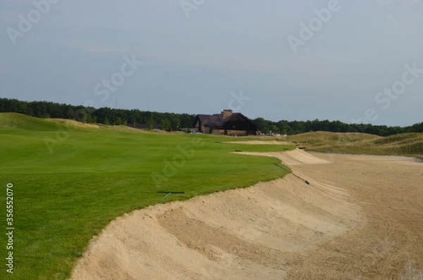 Obraz golf course and sand