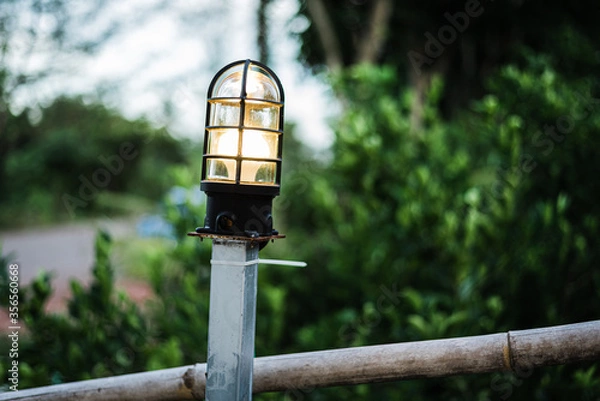 Fototapeta lantern on the wall