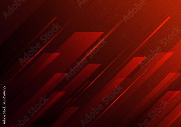 Obraz Speed motion futuristic red background.