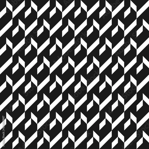 Obraz Seamless geometric abstract pattern with elements of stripes