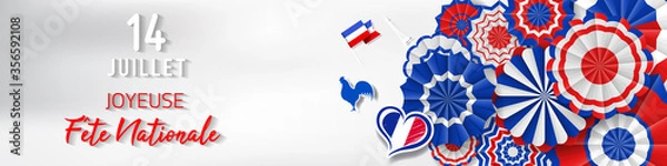 Obraz 14 Juillet - Fête Nationale. 14 juillet en France - fête nationale