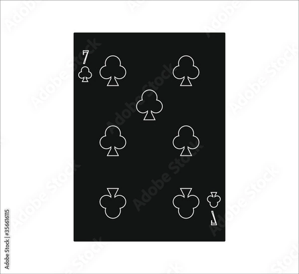 Obraz playing card. illustration for web and mobile design.