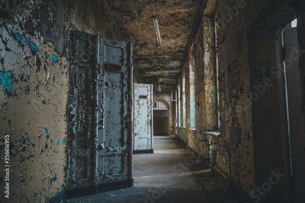 Obraz Abandoned buldings in abandoned former soviet military base, Germany