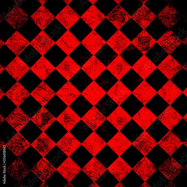Obraz grunge red checkered