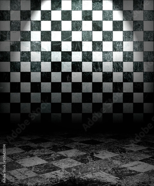 Obraz Check Grunge Room