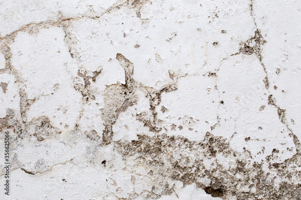 Obraz White concrete wall texture background 