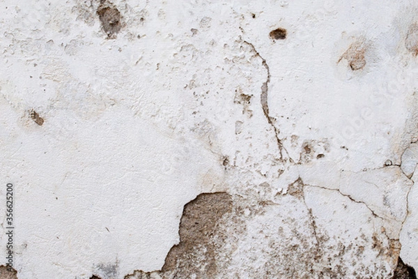 Fototapeta White concrete wall texture background 